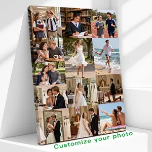 Custom Photo Canvas Painting Frame - Unique Gift & Wall Art | Transform Special Moments into Durable, Crisp HD Prints | Ideal for Living Room/Bedroom, Housewarming/Anniversary Gifts for Friends | Easy to Hang, Premium Material -