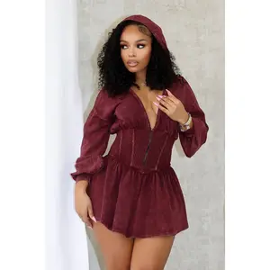 Marlowe Mineral Washed Corset Mini Dress