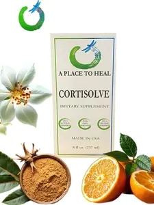 APTH Cortisolve 8oz Natural Cortisol Regulator with Ashwagandha & Rhodiola Made in USA Supplement for Stress Management Edible Dietary Tonic Tincture