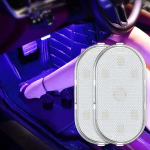 Car Interior LED Light Bead, USB Touch-Sensitive Multi-Color Car Atmosphere Lights, Footwell Trunk Reading Area, DIY Mood Lighting Beads, Touch Control Non-Destructive Installation Interior Lights