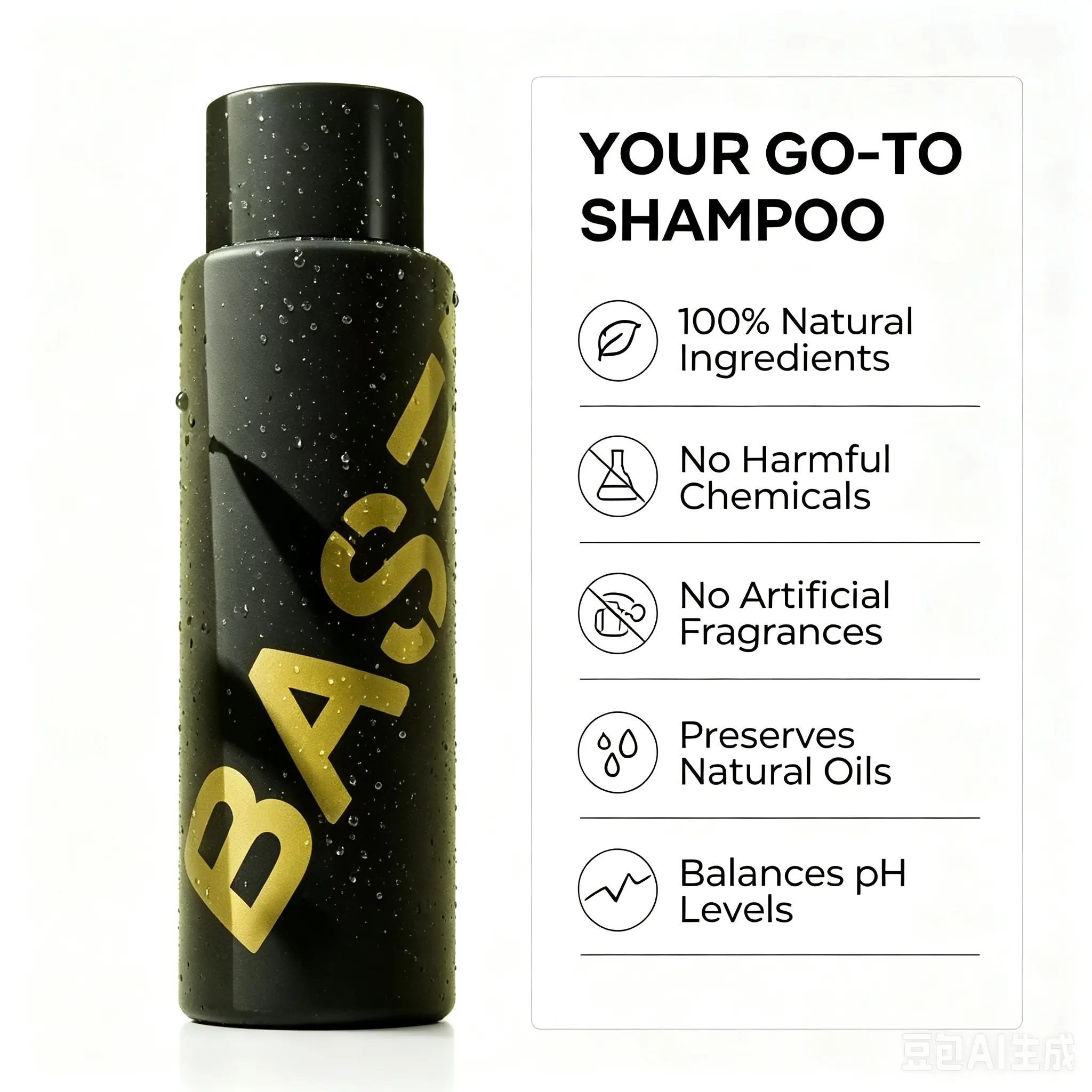 BASED Bodyworks Rejuvenating Shampoo Cleansing Shampoo For Men Men's Hair Care