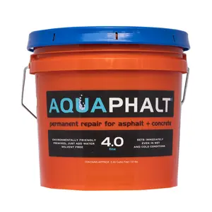 Aquaphalt 1824069 3.5 gal 4.0 Water-Based Asphalt & Concrete Patch, Black