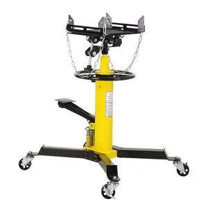 【GARVEE】Hydraulic Transmission Jack - 1322lbs Capacity, 33.5"-72.8" High Lift, Dual Plunger 2-Stage Telescoping, Non-Slip Pad, Foot Pedal & 360�6 Swivel Wheels�Yellow