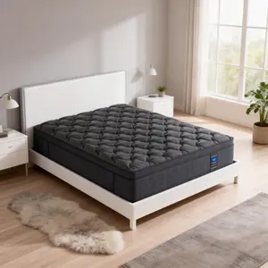 12'14 inch Twin Full Queen King Hybrid Mattress in a Box, Memory Foam Individual Pocket Springs Medium Firm for Side Sleepers, Breathable Ergonomic Design, Queen Size