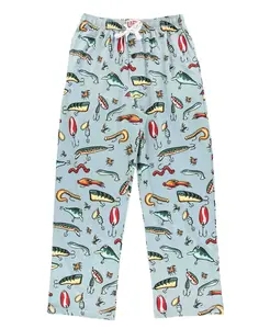 Funny Ocean Fishing Lures Pajama Pajama Pants For Men, Men's Separate Bottoms, Lounge Pants, Fishing PJs