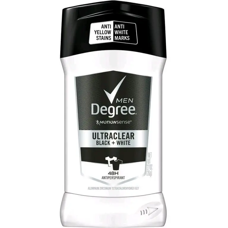 Degree Men's Antiperspirant Deodorant Ultra Clear Black & White, 2.7 oz - 4 Pack