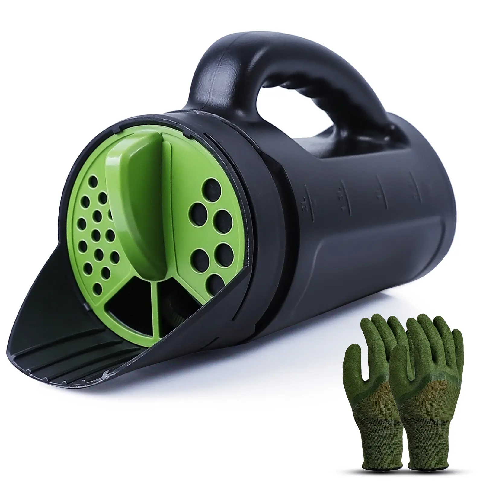 3-Adjustable-Setting Handheld Spreader, Multi-Use Lawn Spreaders for Fertilizer, Grass Seed, Salt and Ice Melt, Portable Spreader for Yard and Garden Snow Removal - Up to 80 Oz
