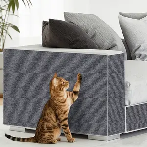 2 Rolls Thick Self-Adhesive Cat Scratch Pad, 23.62x11.81 Inches, Anti-Scratch Mat, Cuttable Furniture Sofa Door Wall Cat Climbing Protector, Scratcher