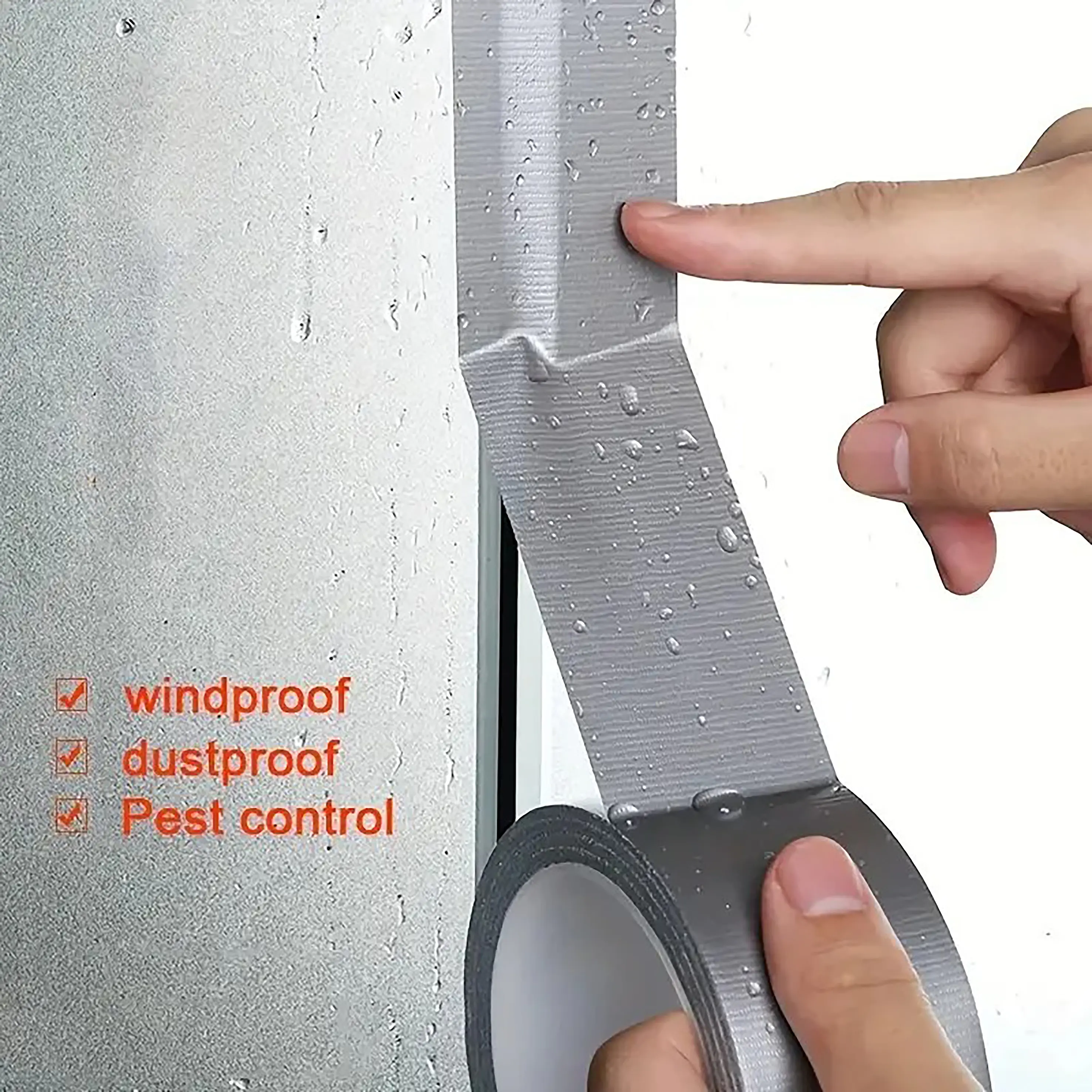 Heavy-Duty Thick Adhesive Insulating Foil Tape - Full Roll High-Temp Silver Tape with UV Protection, Wrinkle Resistance, Pressure Sensitivity, Fire-Blocking, Heat Resistance for HVAC Duct Work, Dryer Vent, DIY Crafts