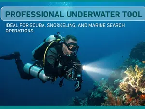 4000LM Professional Diving Flashlight Waterproof Underwater Light Up to 100M Ideal for Scuba Snorkeling & Marine Search Gear Essential Tool for Men Women cave diving stores Mermaid Monofin Bathing Suit