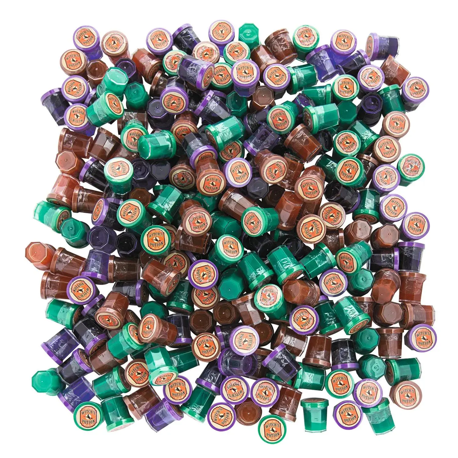 1 1/4" Bulk 240 Pc. Mini Witch’s Potion Plastic Tubs of Slime