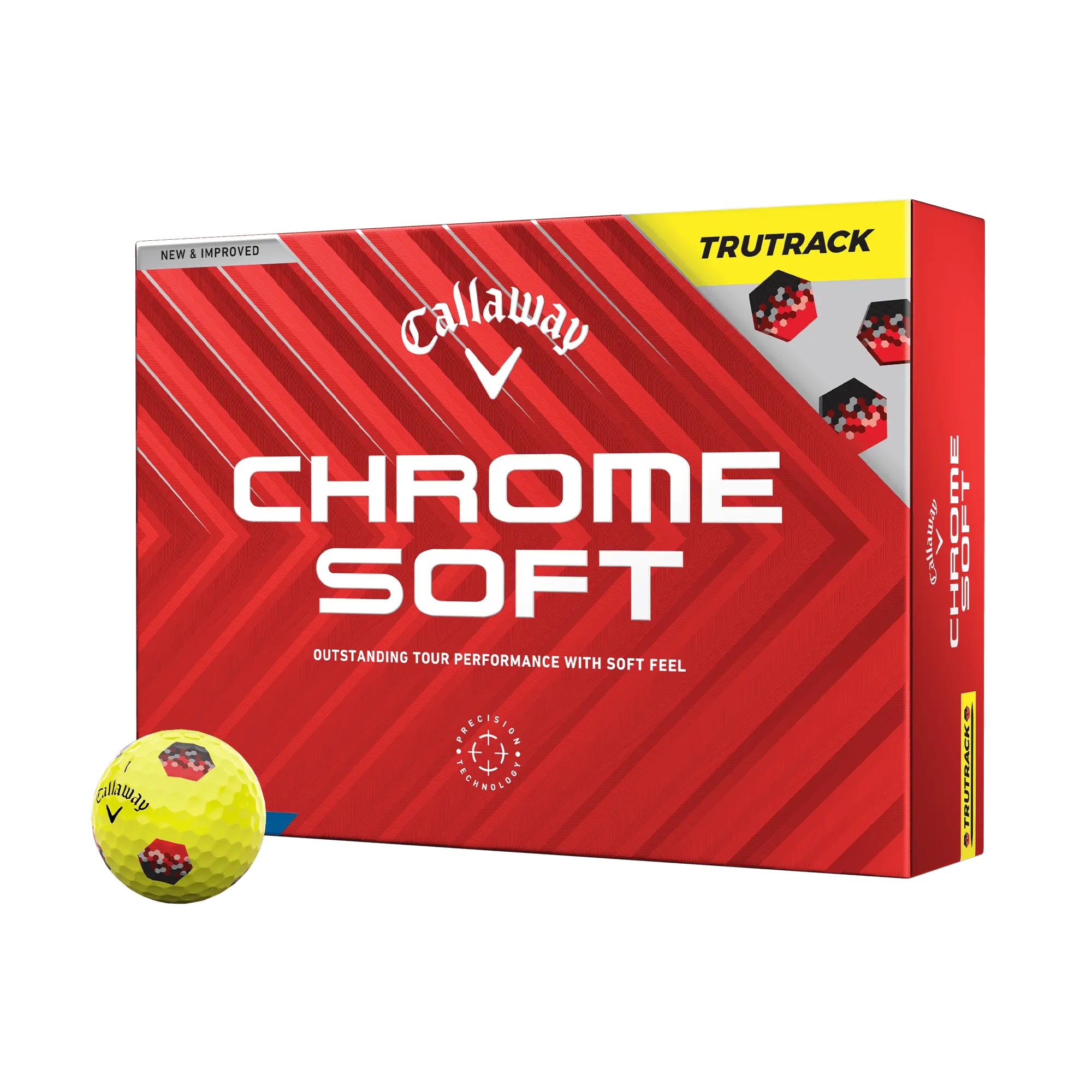 Callaway Golf Chrome Soft TruTrack Yellow '24 Golf Balls