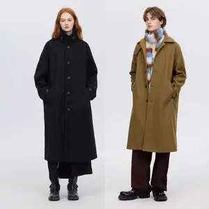 PSO Brand 600-gram Thickened Mid-length Basic Woolen Coat PFY016