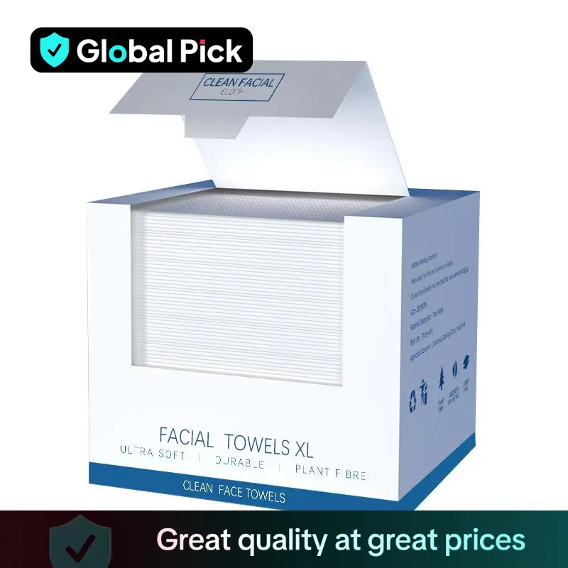 Disposable Facial Towel, 50pcs/box Large Size Thickened Facial Towel, Soft Face Towel, Skin Face Wipe, Home Care Supplies
