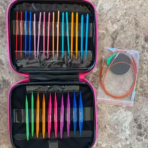 Aluminum circular knitting needle set (13 sizes)