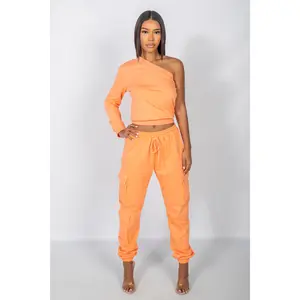 Marah Relaxed One Shoulder Sweat Set - Bundle BO