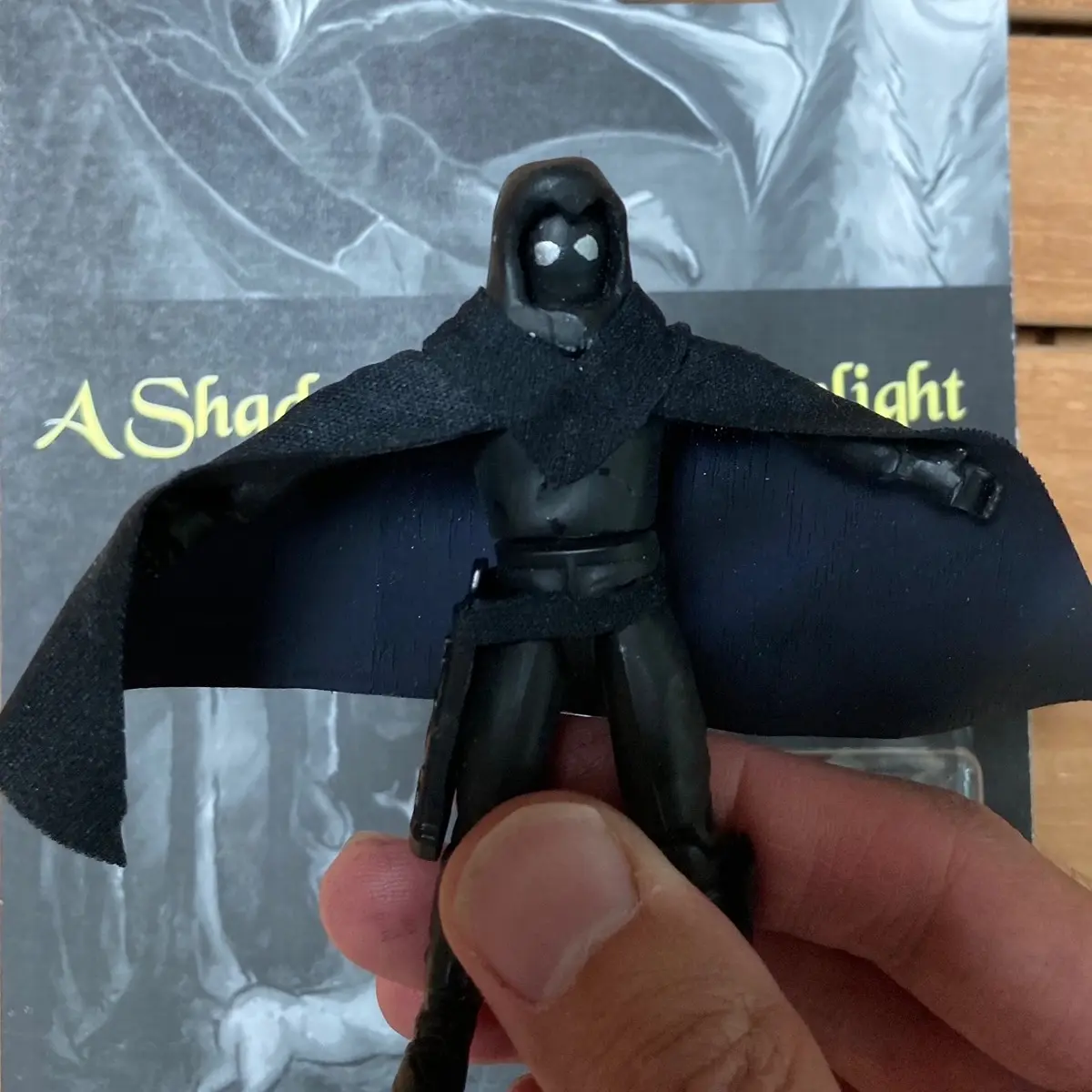 The Hunter from A Shadow in the Moonlight, a Thirteenth Hour prequel, multi-articulated 3.75” custom action figure