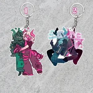 Phighting acrylic keychains: Medkit and Subspace, Phighting charms, Phighting fanmerch collections