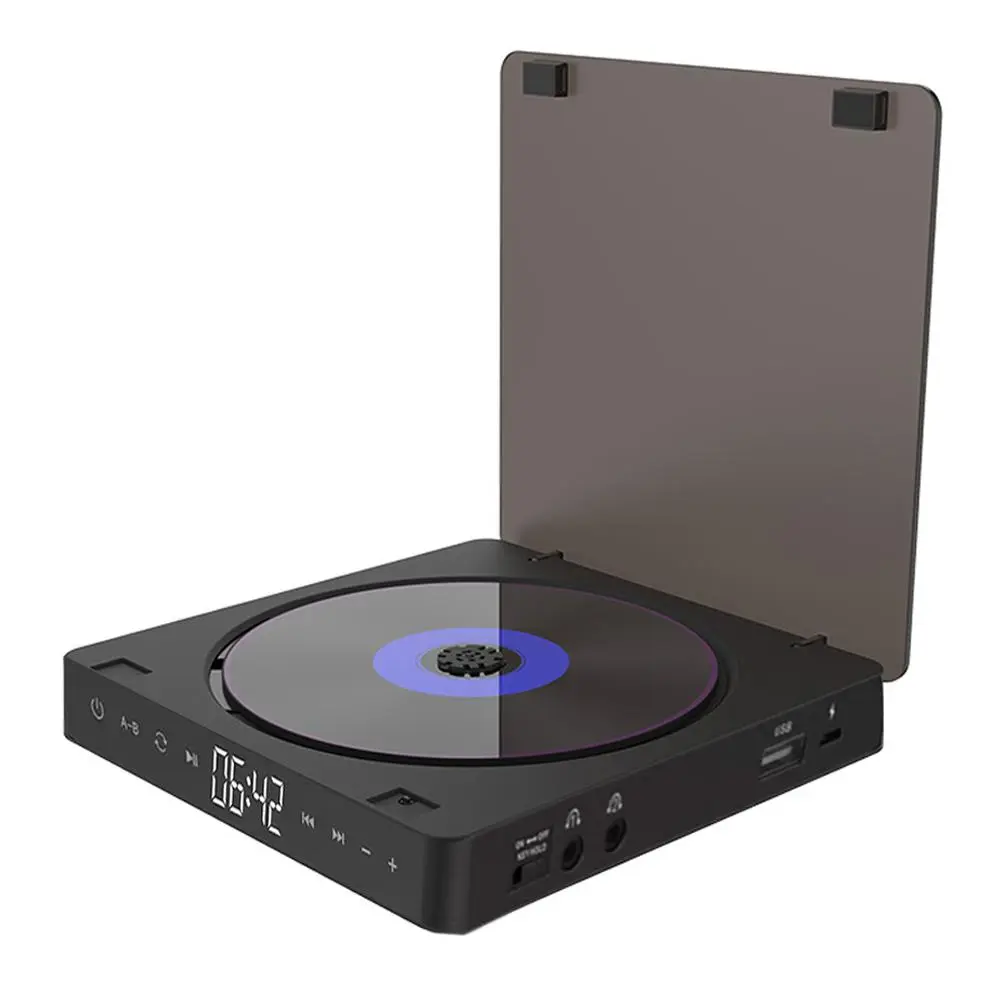 MEGICOT Portable Player, Rechargeable Player with Dual Earphone Jack, USB Audio Port Touch Button LED Display, Personal MP3 Walkman