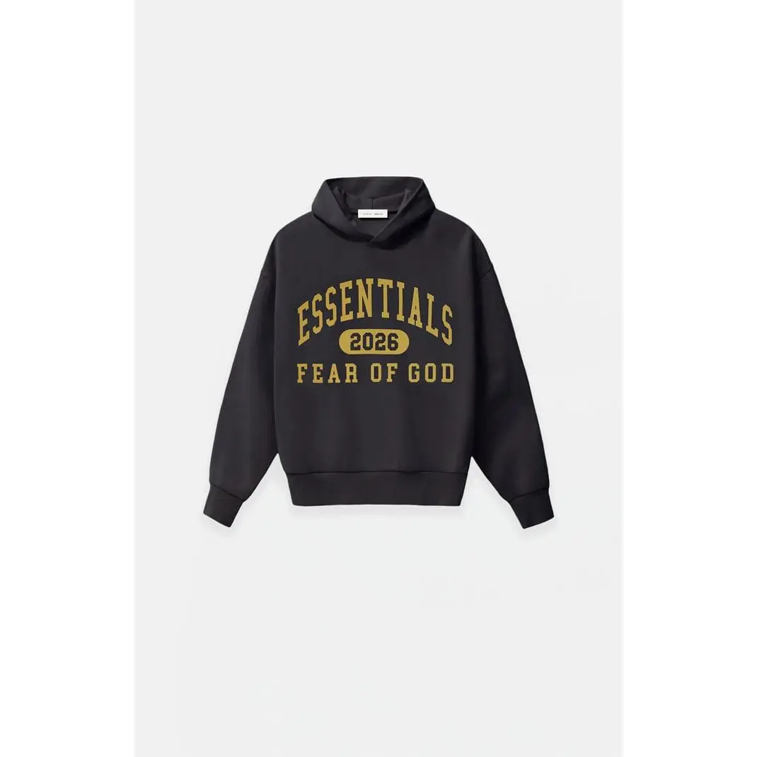 Fear of God ESSENTIALS Men's Kids Vintage Black Classic Hoodie