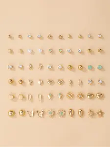 Women's Cute Heart & Flower  Design Earrings, Fashion Jewelry for Party, Daily Clothing Decor, Trendy All-match & Exquisite Jewelry for Birthday Gift