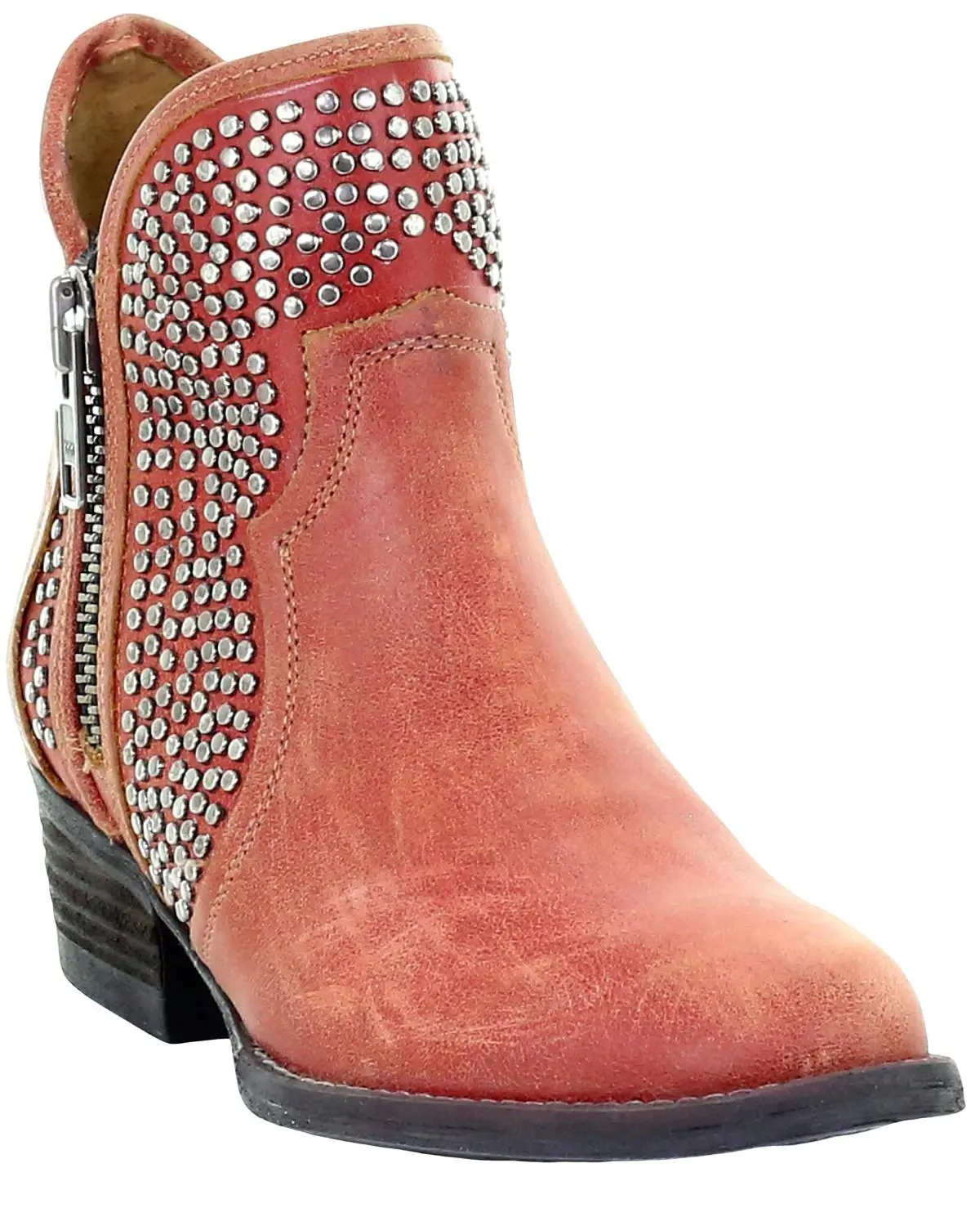 Circle G Women's Studded Booties Round Toe - Q0125