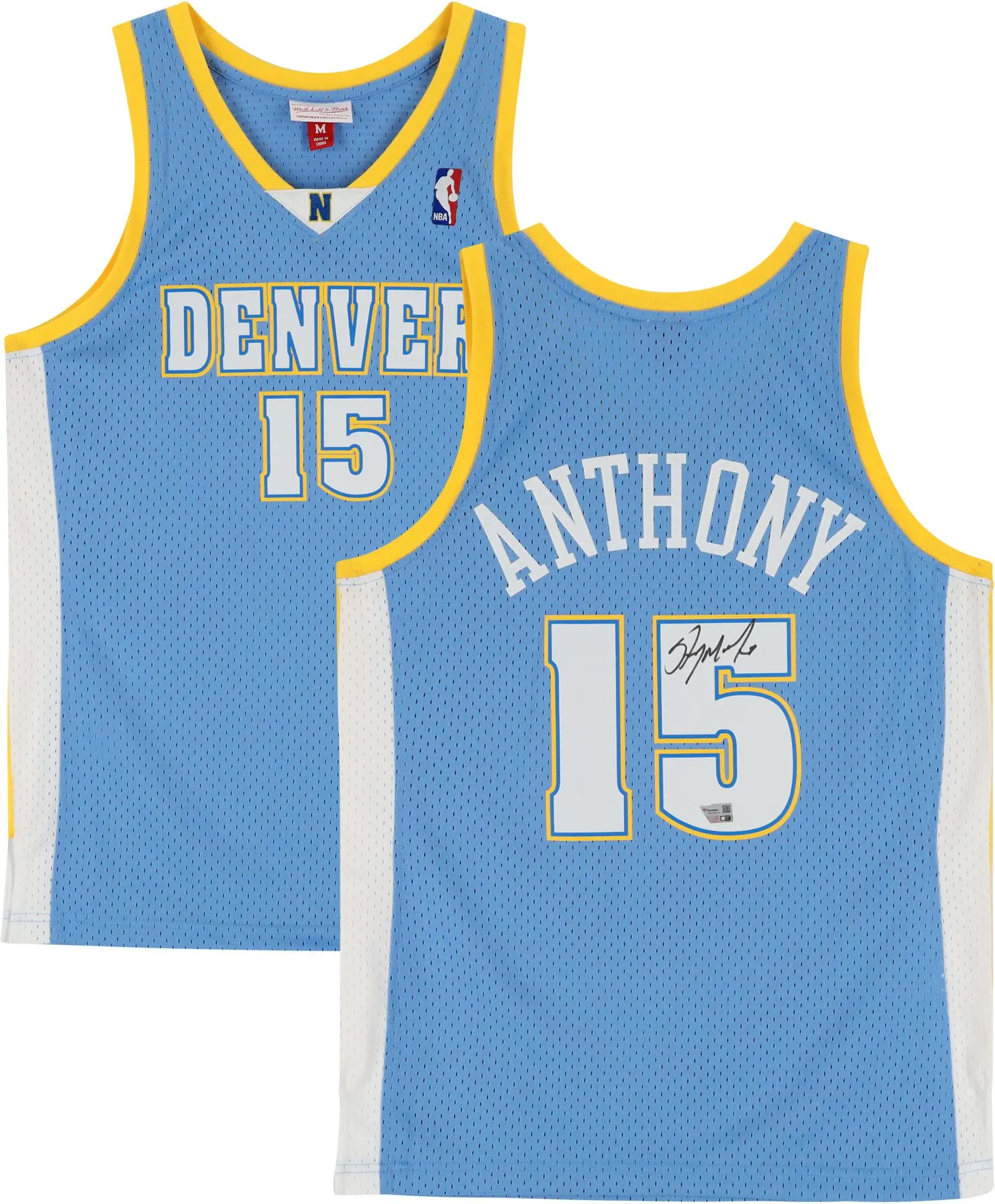 Carmelo Anthony Nuggets Signed Mitchell & Ness 2003-2004 Swingman Jersey