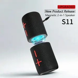 Magnetic  Bluetooth Speake UK Stock  Split Speaker Valentine's Day gifts 18m link distance 20W IPX6 Waterproof box speaker wireless mid bass Portable Outdoor Speaker home sound system party speaker  Underseat Car Subwoofer for Bathroom Outdoor