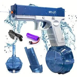 Unilabo Electric Water Gun, High-Powered 32ft Range Water Blaster, 16.91oz Large Capacity, Rechargeable Battery Operated, Summer Outdoor Fun For Kids/Adults, Pool/Beach Games (Ages 8+) automatic squirt gun