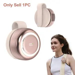 Portable Clip On Multifunctional Fan 2000mAh Rechargeable Battery Operated Fans, Turbo Blades Strong Wind Low Noise Low Power, 360° Adjustable Airflow, 3 Color Brightness Night Light, Digital Display, Silicone Clip, Waist Clip Backpack Clothing Mount