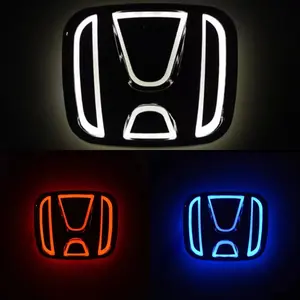 Universal LED Illuminated Car Emblem Light - Waterproof Rear Logo Badge for Honda Civic Accord Odyssey