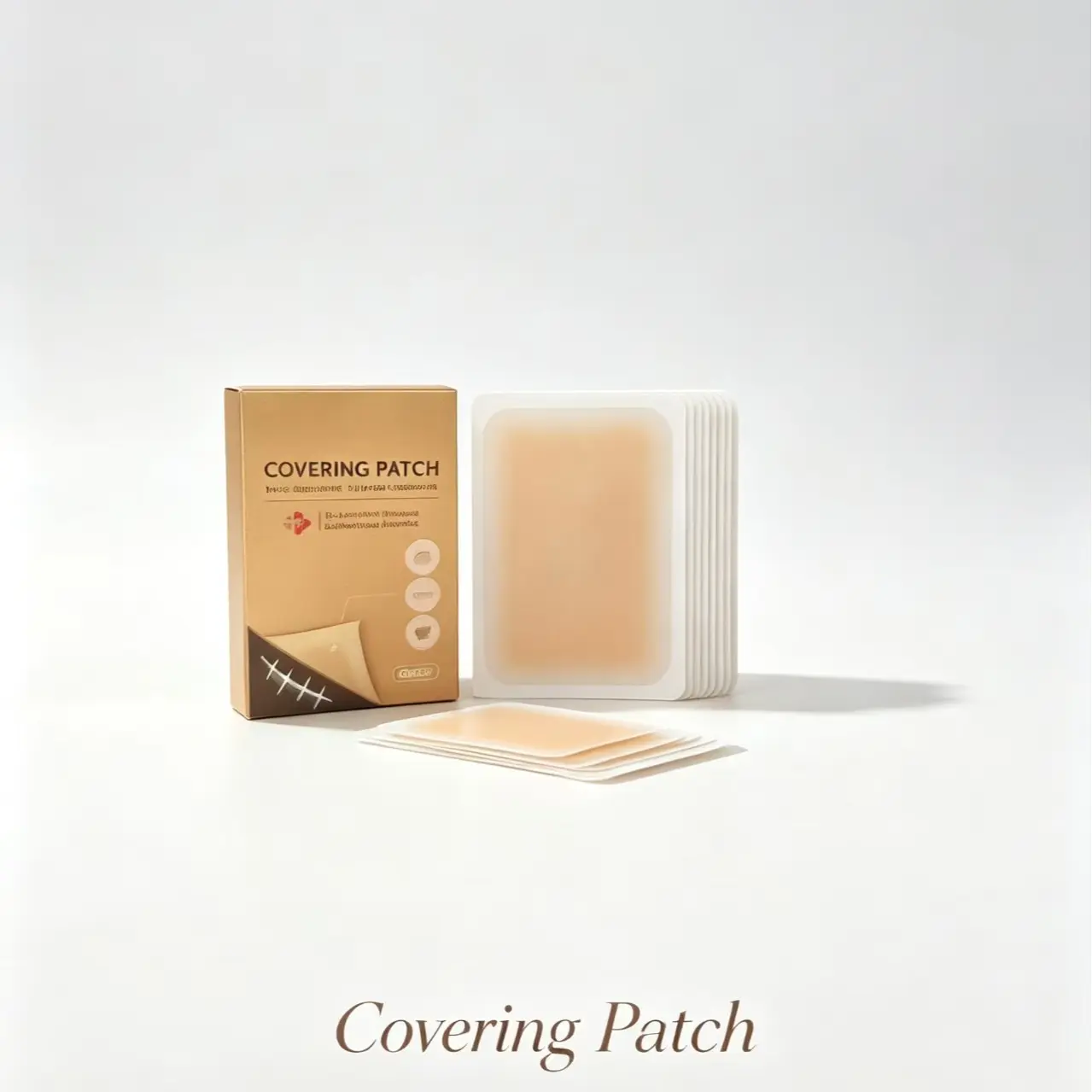 Tattoo Concealer Tape, 6 Waterproof Patches for Full Coverage - 0.02mm Ultra-Thin Invisible Sheets for Body & Cheeks, Ideal for Gym & Job Interviews, Skin-Friendly, Body & Face, Thin Sheet, 6Pc Sheet Set