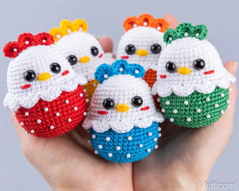 Crochet Easter chicken, Crochet bird Amigurumi, Crochet animals easy crochet, Crochet chicken Easter