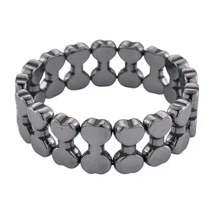 Terahertz 200.00 ctw Carved Beaded Stretch Bracelet 7-7.5In