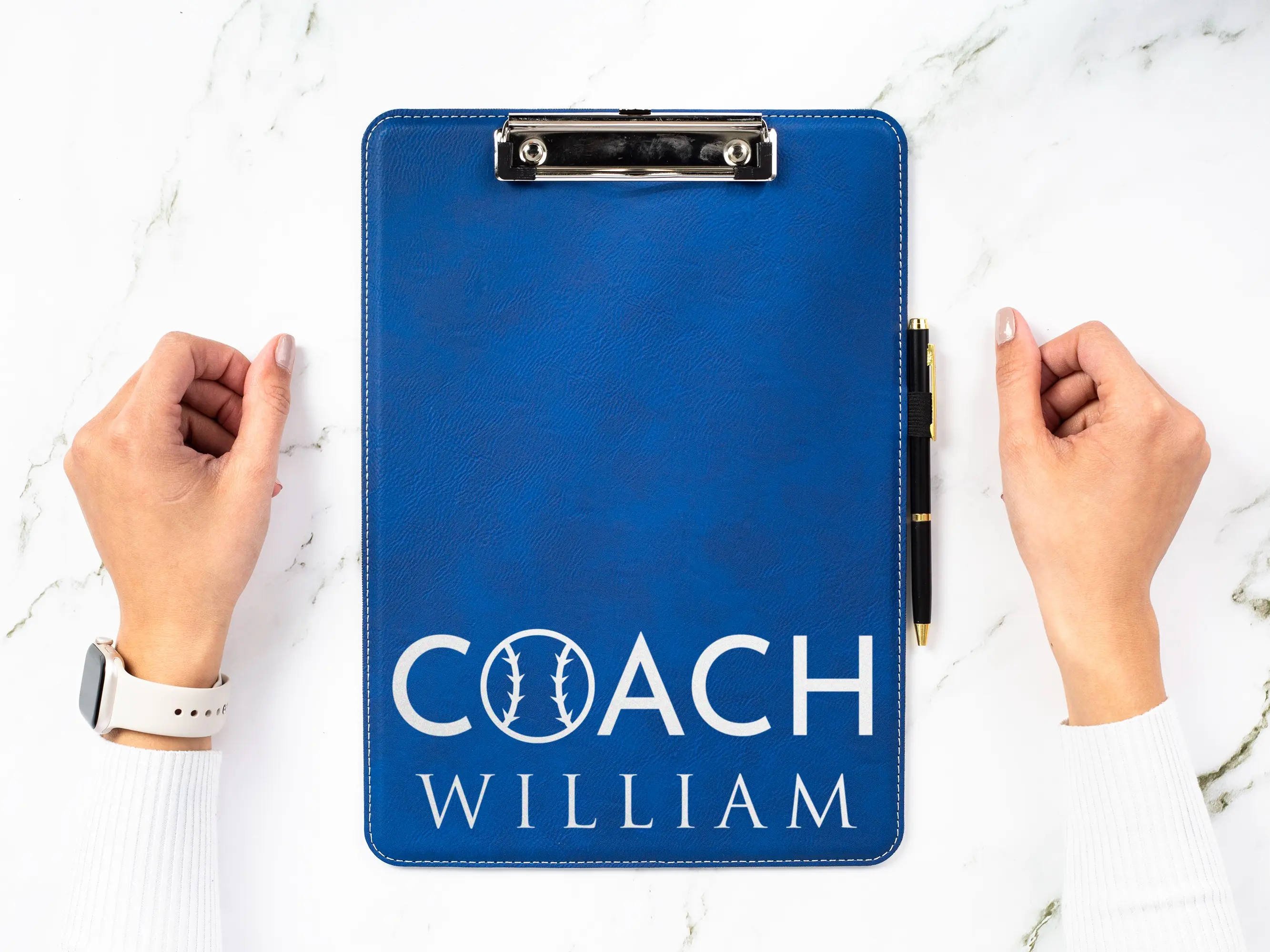 Personalized Coach Clipboard, Leather Coach Gift, Personalized for Men & Women, Ideal Business Present, Custom Leather Clipboard, Custom Clipboard, Business Gift, Coach Gift, Gift For Him, Sports Gift, Gift For Her
