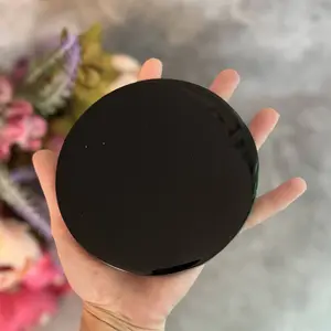 Black Obsidian Scrying Mirror 4.5"-5" Divination Tool for Spiritual Insight & Clarity in Scrying & Spirit Work - Seamless Mirrorlink