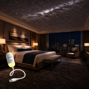 【DealsForYouDays】Galaxy Projector Night Light, 2-in-1 USB Starry Sky Projector for Bedroom Ceiling Decor, Hallway Ambient Light and Home Decor