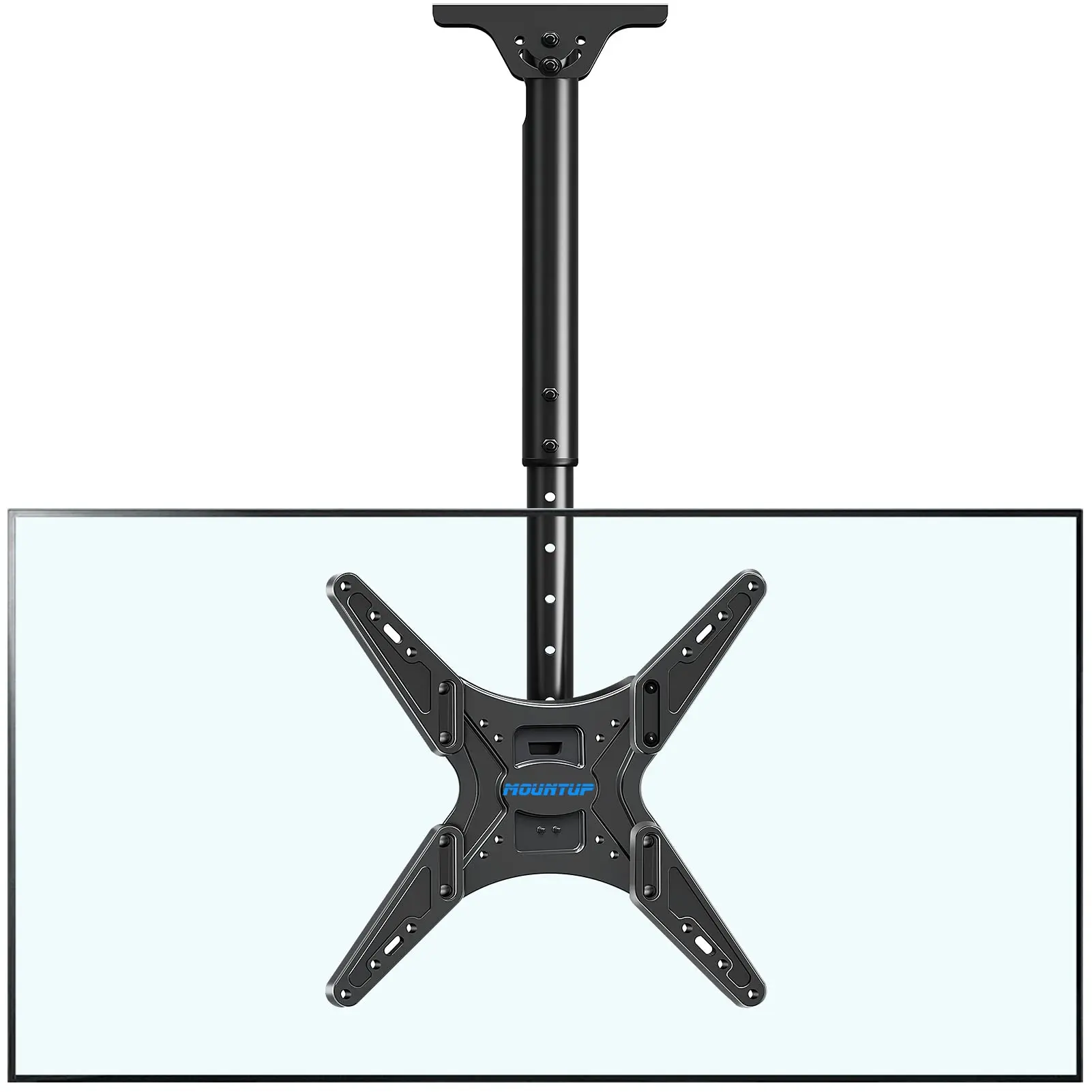 MOUNTUP 24''-65'' Ceiling TV Mount, Full Motion Height Adjustable TV Mount Bracket, Holds up to 99lbs, Max VESA 400x400mm, MU0039