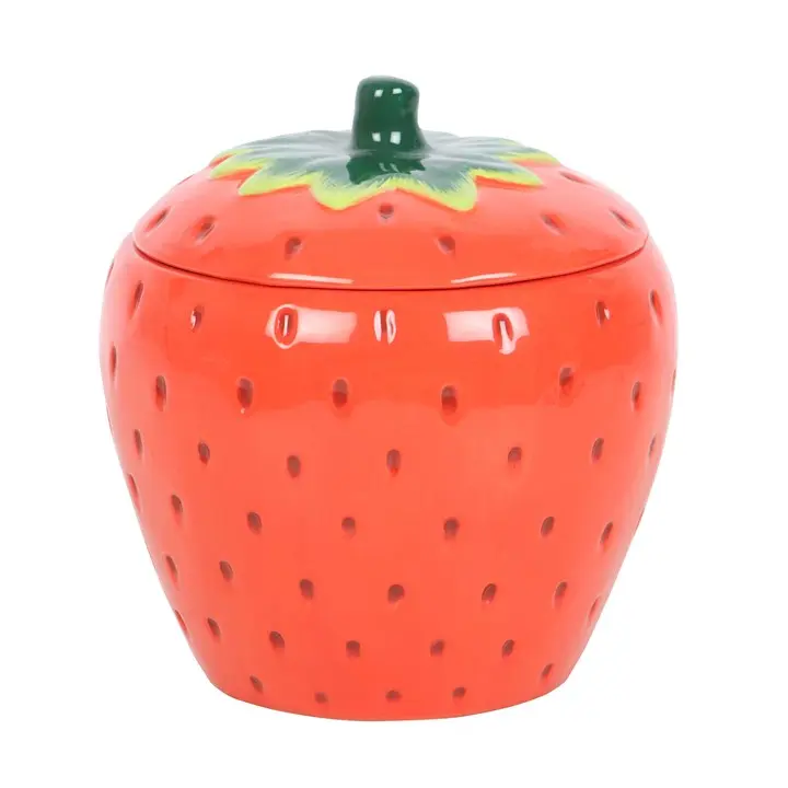 Strawberry Tealight Wax Warmer - High Quality Wax Warmers for Wax Melts, Compatible with illuminatedbymia Gel Wax Melts, Decorative Wax Warmers for Wax Melts