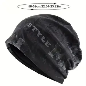 Unisex 2026 Trendy Vintage Graphic Beanie - Soft Dome Cap, Elastic Lightweight Warm Knit Hat, Breathable Windproof Fun Pattern Texture, Outdoor Enthusiasts' Essential, Ideal Holiday Gift
