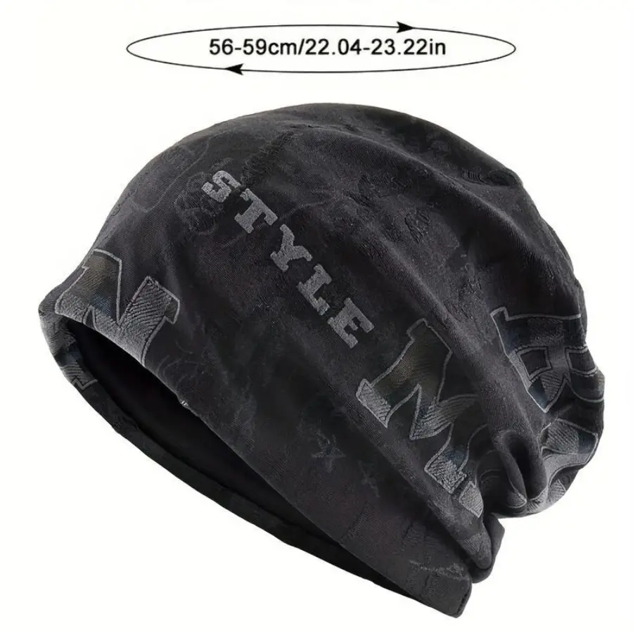 Unisex 2026 Trendy Vintage Graphic Beanie - Soft Dome Cap, Elastic Lightweight Warm Knit Hat, Breathable Windproof Fun Pattern, Outdoor Essential, Ideal Holiday Gift