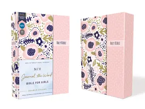 NIV, Journal the Word Bible for Girls, Double-Column, Hardcover, Pink, Magnetic Closure, Red Letter, Comfort Print: Reflect, Take Notes, or Create Art Next to Your Favorite Verses (NIV Journal the Word Bible) by Zondervan [Hardback Book]