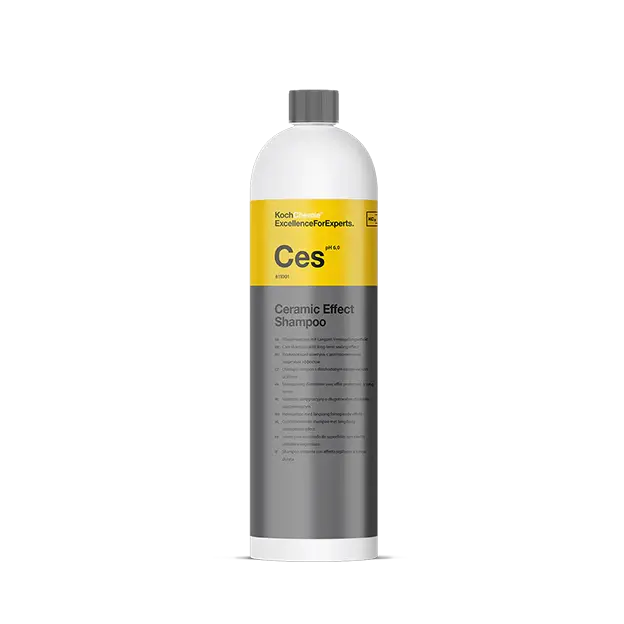 Koch Chemie Ceramic Effect Shampoo CES | Cleans and Seals in One Step | Hydrophobic Gloss and Slick Finish on Paint Glass and Plastic | Hand Wash Mix 1 to 200 Yields Up to 20 Bucket Washes | 1 Liter Hyaluronic Acid Conditioner Hair Thickening Conditioner