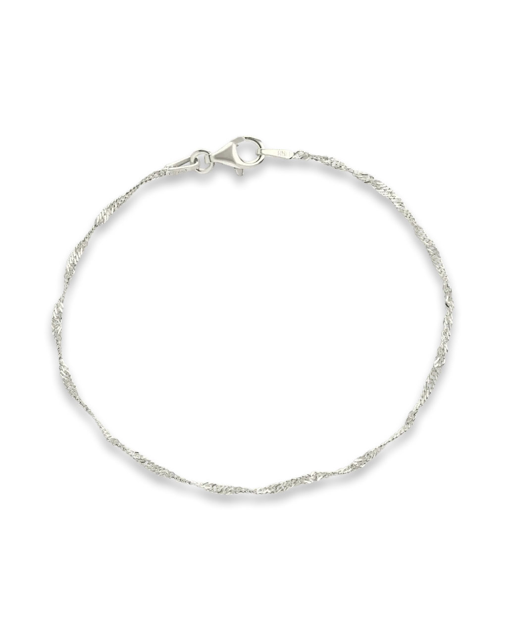 Sterling Silver Janina Twisted Beaded Chain Bracelet