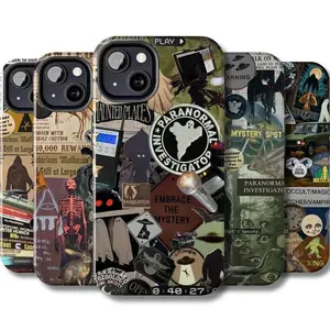 Folklore phone case, Cryptidcore Themed Phone Case Premium Matte Texture, Protection, Shockproof, Anti-Drop, Anti-Fingerprint For IPhone 17-12, Pro Max, Pro Plus, and Samsung S25-22 Protection Safety