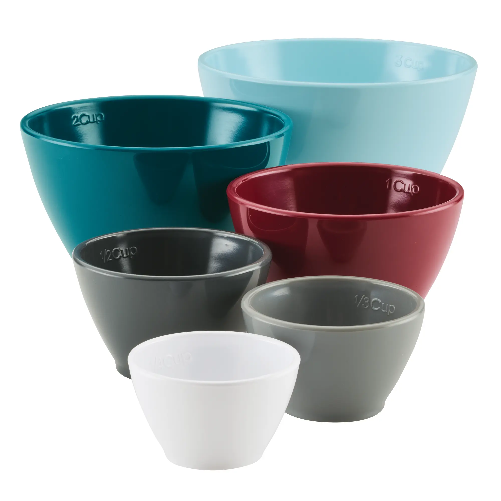 6-Piece Nesting Measuring Cups - Compact and Versatile Design for Accurate Measurement in Various Applications