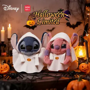 【Holiday Gift】Disney Stitch Holiday Gift Plush Toys, Removable Costume,Poseable & Limited-Edition,Skeleton-Inside Standing Design, Adorable Spooky Character Dolls, Perfect Holiday Gift for Kids & Fans, Holiday & Holiday Haul