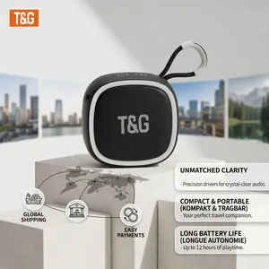 Portable Ipx4 Waterproof Wireless Speaker, High-End Compact Design, Clear Sound, Supports USB/TF/fm, Connects to Phones/tablets/tvs