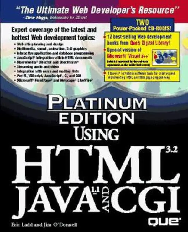 USED-Platinum Edition Using HTML 3.2, Java 1.1, and CGI by Jim O'Donnell (Hardcover)