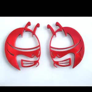 RED BEE HEAD Emblems fits Dodge Challenger Charger ScatPack fender badge Scat
